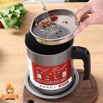 Multifunction Frying Pot With Strainer Oil Storage