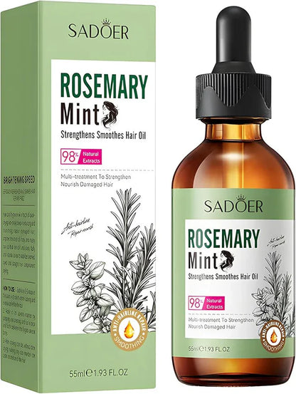 SADOER Mint Rosemary Strengthening Hair Oil 55ml