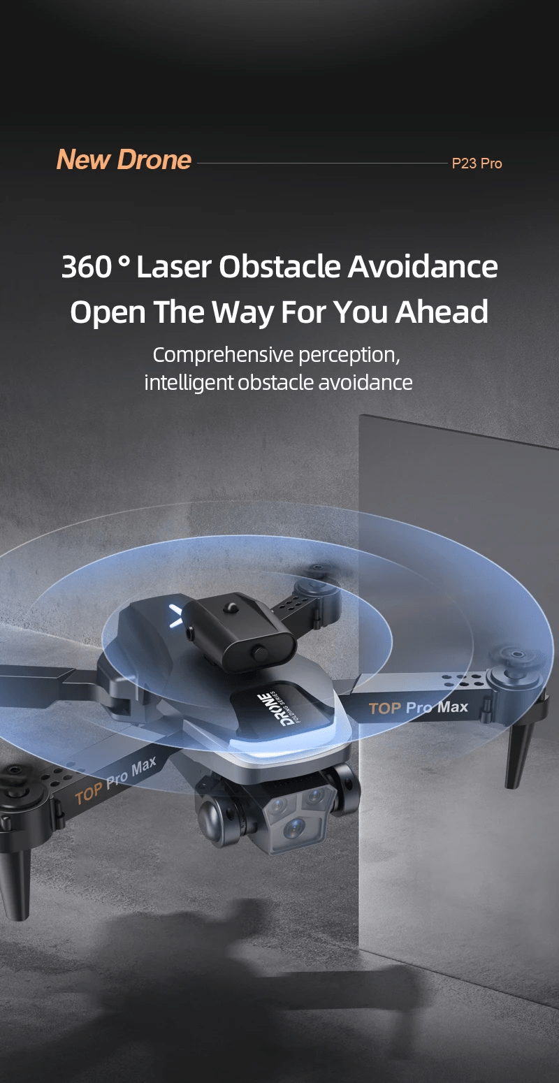 P23 Pro Intelligent Obstacle Avoiding Drone - Foldable Drone 2.4GHz Camera