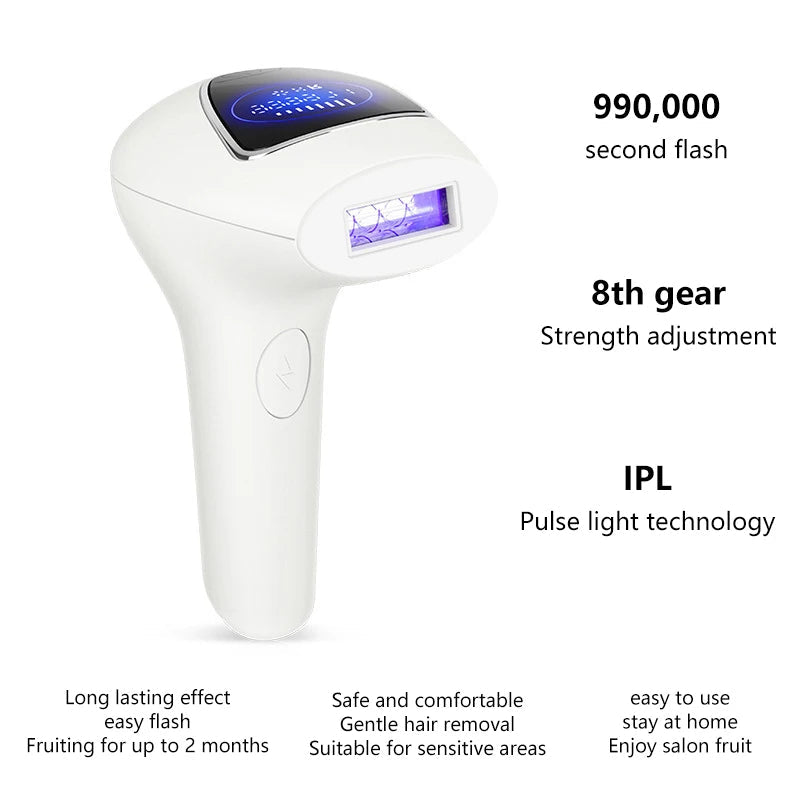 ✨ Professional IPL Laser Hair Removal – 999,999 Clicks for Smooth, Silky Skin! 🌟