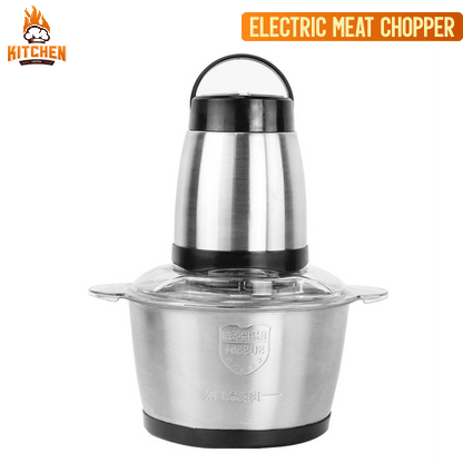 Electric Chopper Meat Grinder Mincer Food Processor Slicer High-Power Four-Knife