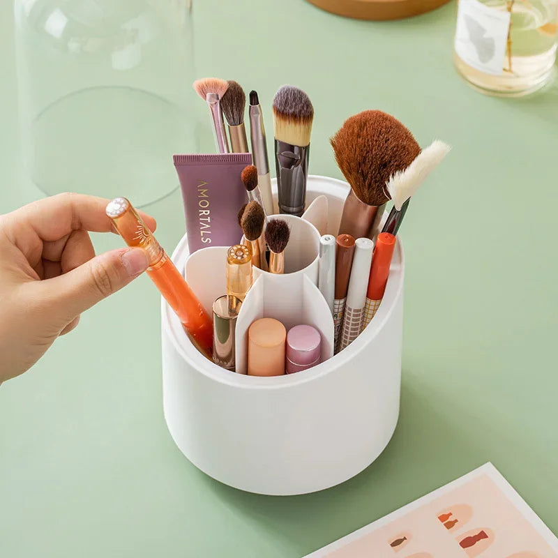 360° Rotating Makeup Brushes  Organizer