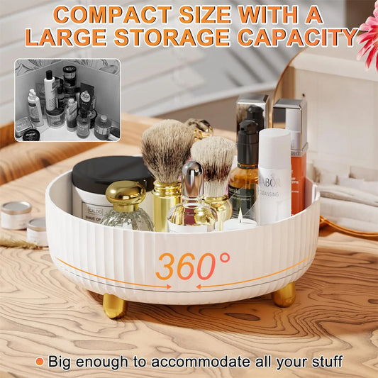 360-Degree Rotating Makeup & Perfume Organizer