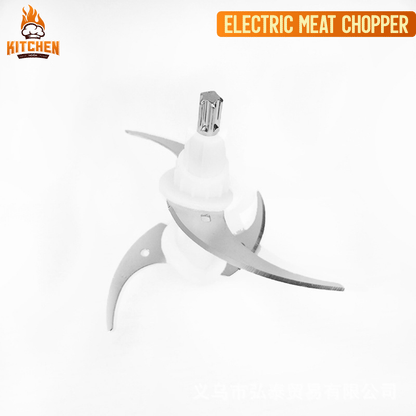 Electric Chopper Meat Grinder Mincer Food Processor Slicer High-Power Four-Knife