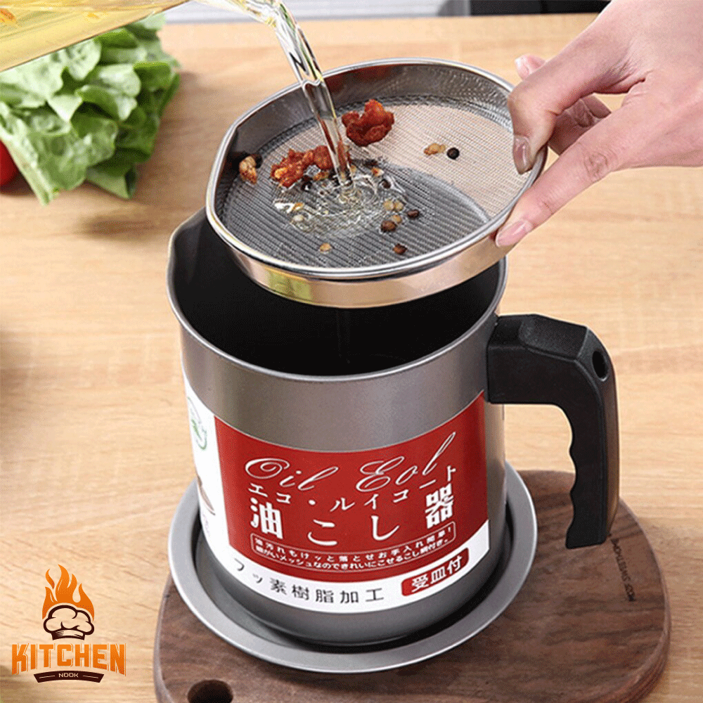 Multifunction Frying Pot With Strainer Oil Storage
