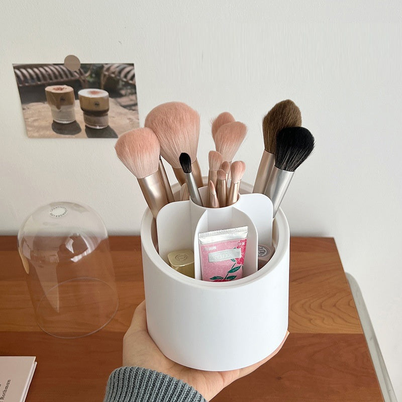 360° Rotating Makeup Brushes  Organizer