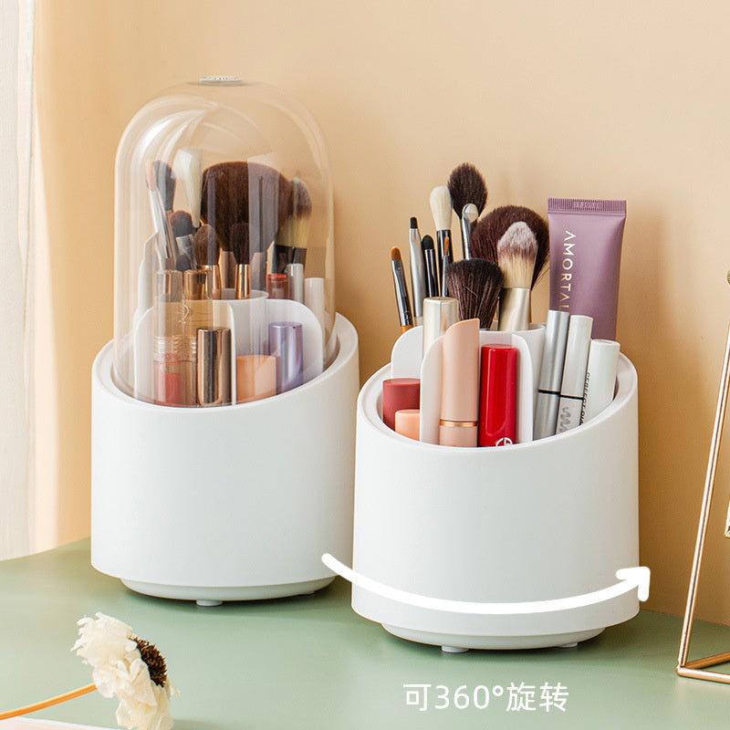 360° Rotating Makeup Brushes  Organizer