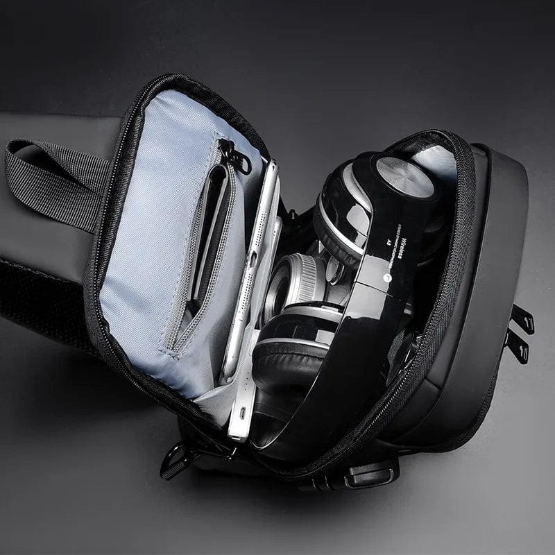 Anti-theft crossbody backpack USB port - view 2
