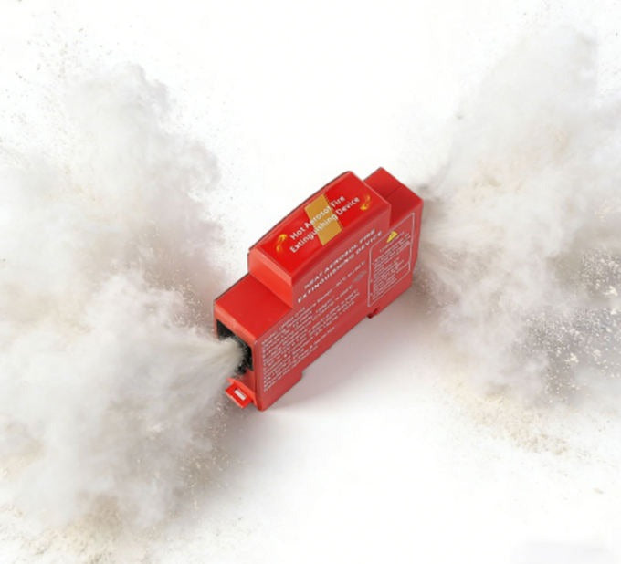 Aerosol fire suppression DIN rail device - view 4