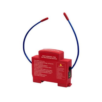 Aerosol fire suppression DIN rail device - view 3