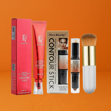 Flawless Base Makeup Combo Foundation (3pcs Set)