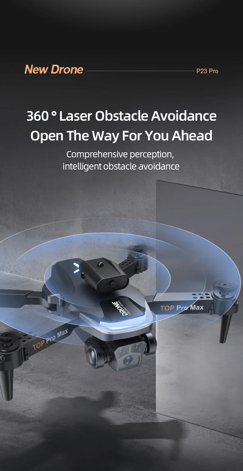 P23 Pro Intelligent Obstacle Avoiding Drone - Foldable Drone 2.4GHz Camera