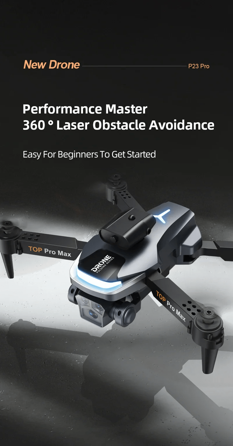 P23 Pro Intelligent Obstacle Avoiding Drone - Foldable Drone 2.4GHz Camera