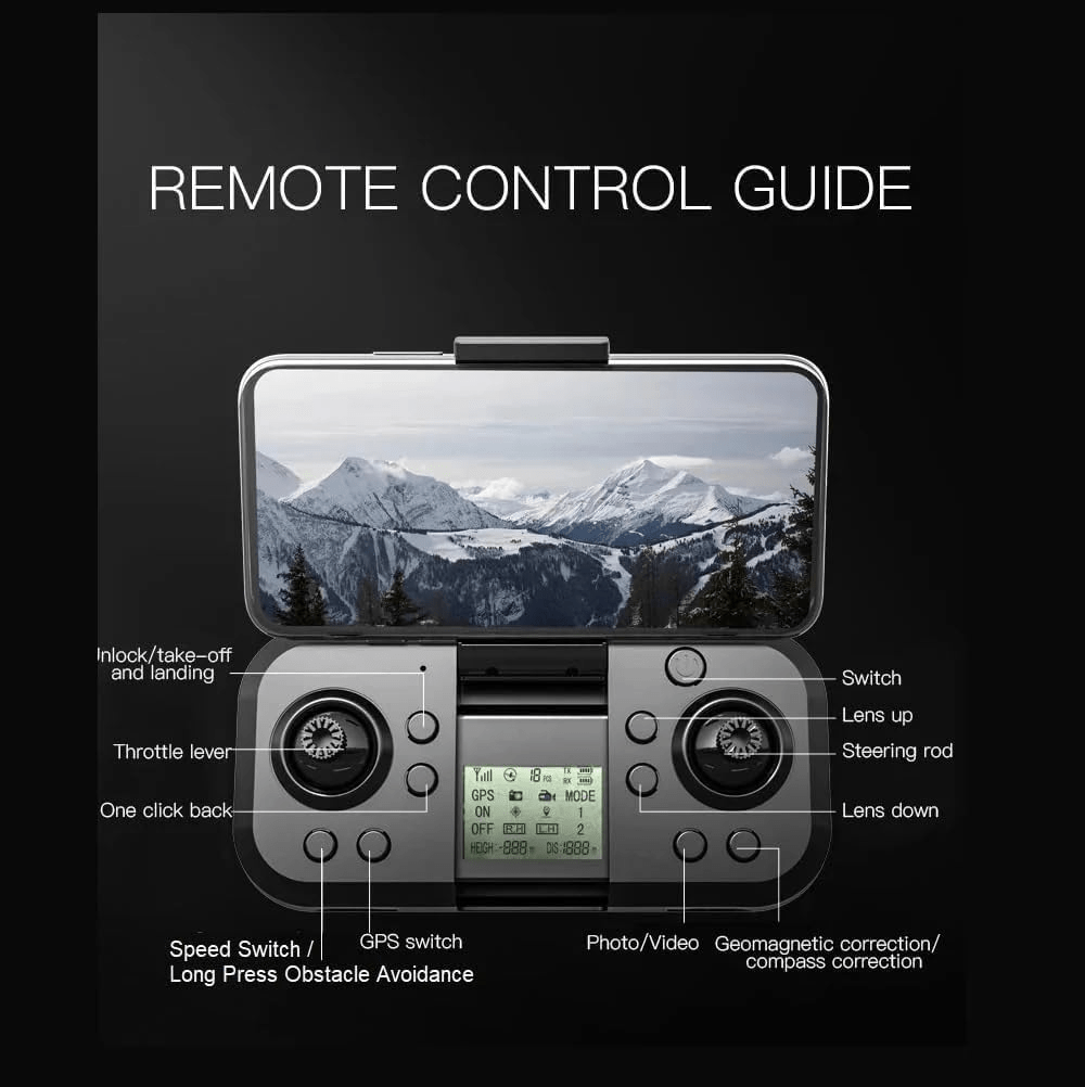 P23 Pro Intelligent Obstacle Avoiding Drone - Foldable Drone 2.4GHz Camera